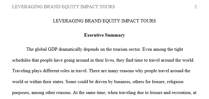 How can a Brand Management Consultant help Impact Tours leverage brand equity to achieve its goals