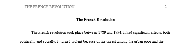 Why did the French Revolution turn violent
