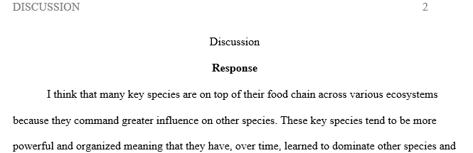 Why do you think that many keystone species are predators at the top of the food chain in their respective ecosystems
