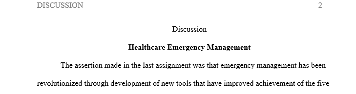 Can you provide a couple of examples of how technology has helped healthcare emergency management