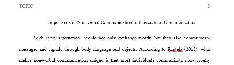 Why is non-verbal communication important in the context of intercultural communication 