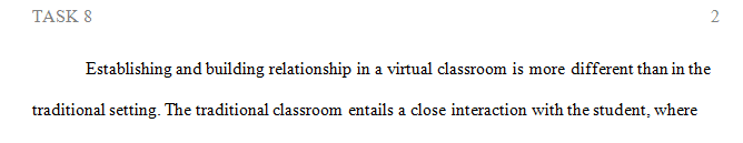 Teaching and Learning in a Virtual World can be challenging. 