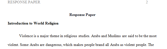 Write a 2 paragraph work the first paragraph should be a response of the class notes