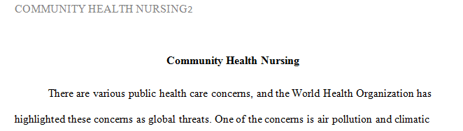 Describe some ways in which a nurse might improve this issue at the population level.