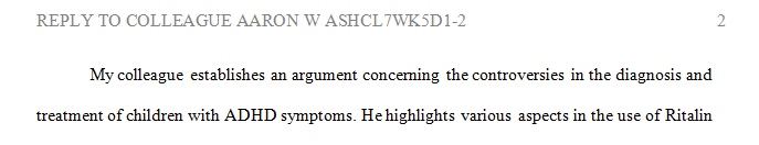 What was the substance of your colleague’s argument