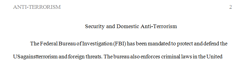 What are the limits of power of the FBI in pursuing surveillance of potential terrorists within and without the U.S.