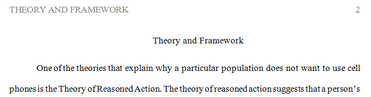 Discuss the model theory the framework you think helps explain why this problem is happening.