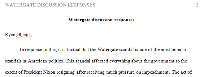 How did Nixon’s role in the Watergate scandal affect the role of the US in politics and Vietnam