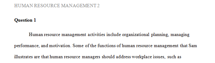 In this lesson you will continue to explore the role of Human Resource Management.