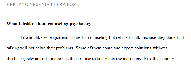 In your responses assume the role of a professional in your peer’s selected career track and address four of the questions posed by your peer.