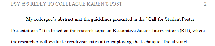 Explain your rationale for inclusion or exclusion of your colleague’s work and provide suggestions for improvement where applicable