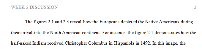 How do Europeans depict Native peoples in Figures 2.1 and 2.3