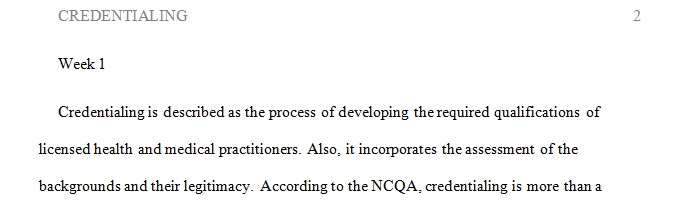 What type(s) of credentialing services does the NCQA offer