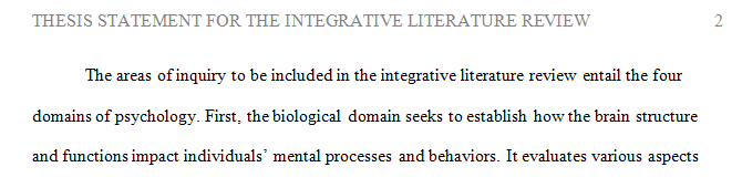 Explain your perspective on the literature and include how you arrived at this viewpoint how the literature you have chosen to include supports this viewpoint