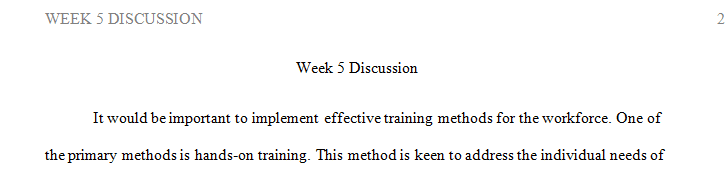 How will you determine the necessary training for each group team and individual