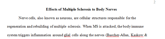 What cellular structure is degenerating and rebuilding in MS